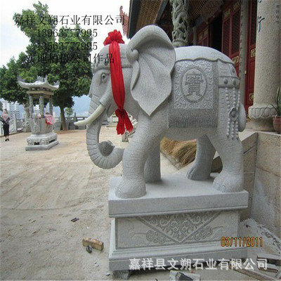 青石石雕大象 匠心獨(dú)運(yùn)的裝飾藝術(shù)