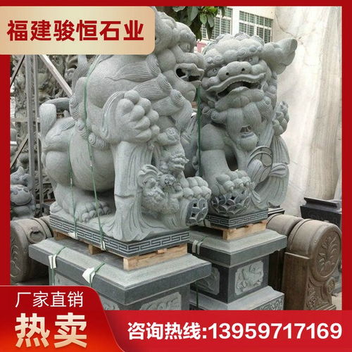 石獅匠心 定制一對(duì)守護(hù)廣場(chǎng)的雄渾石雕